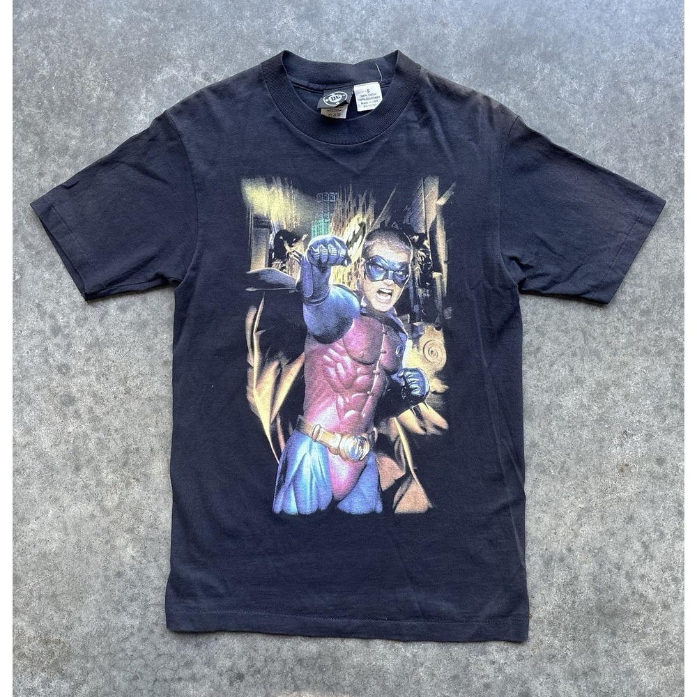 Vintage 1995 Batman Forever Movie T-Shirt Robin DC Comics Sz Small Single Stitch